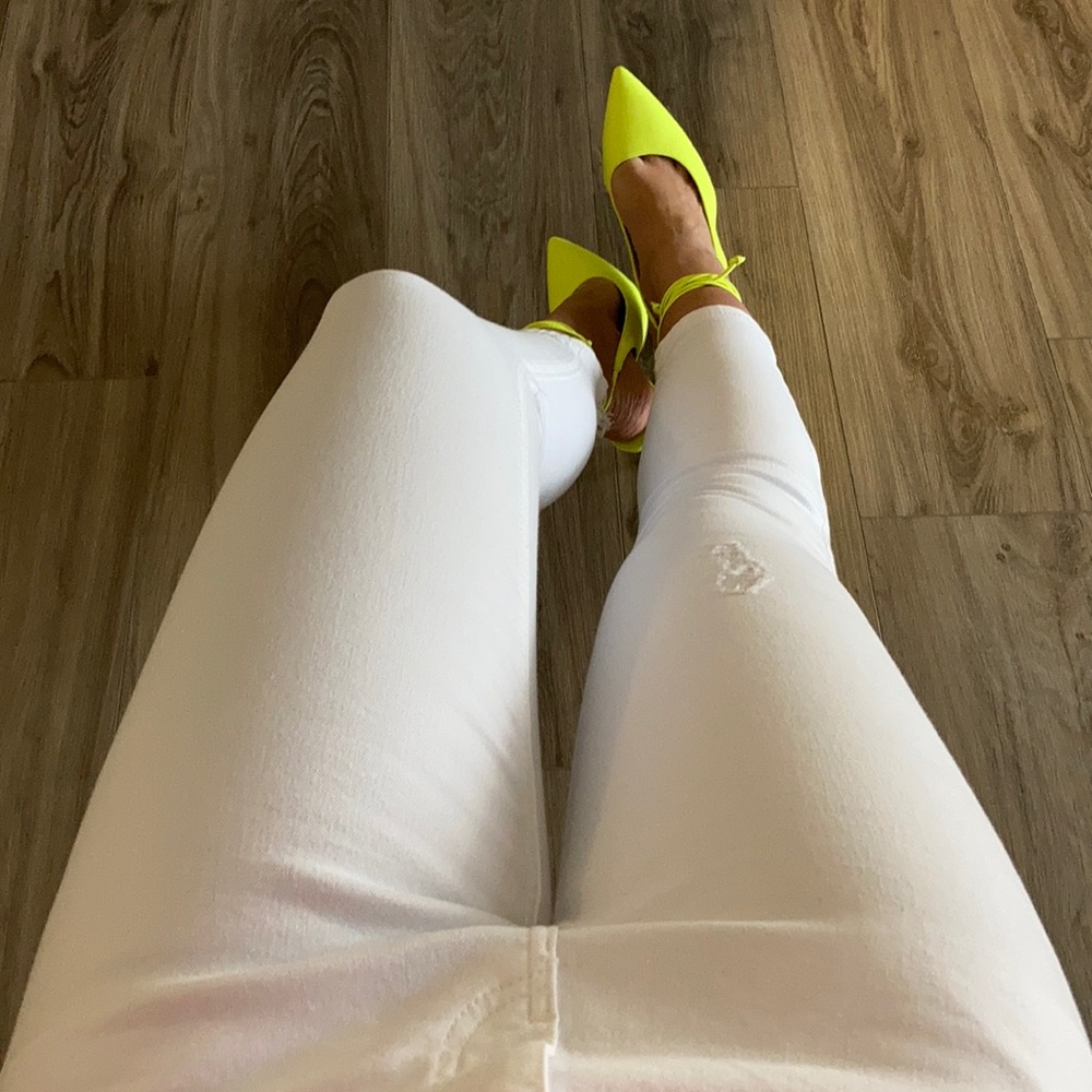 LAST2 White Hot-  Skinny Ankle Jeans
